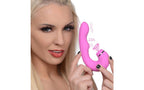 XR Brands Shegasm 5 Star 10X Tapping G-Spot Vibe With Suction Pink