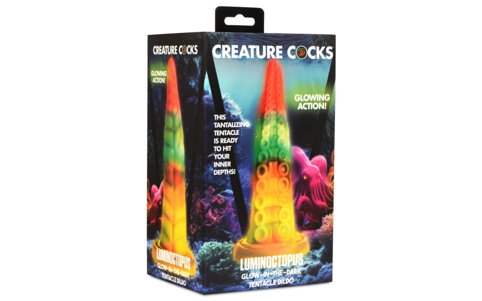 XR Brands Creature Cocks Luminoctopus GITD Tentacle Fantasy Dildo XR Brands