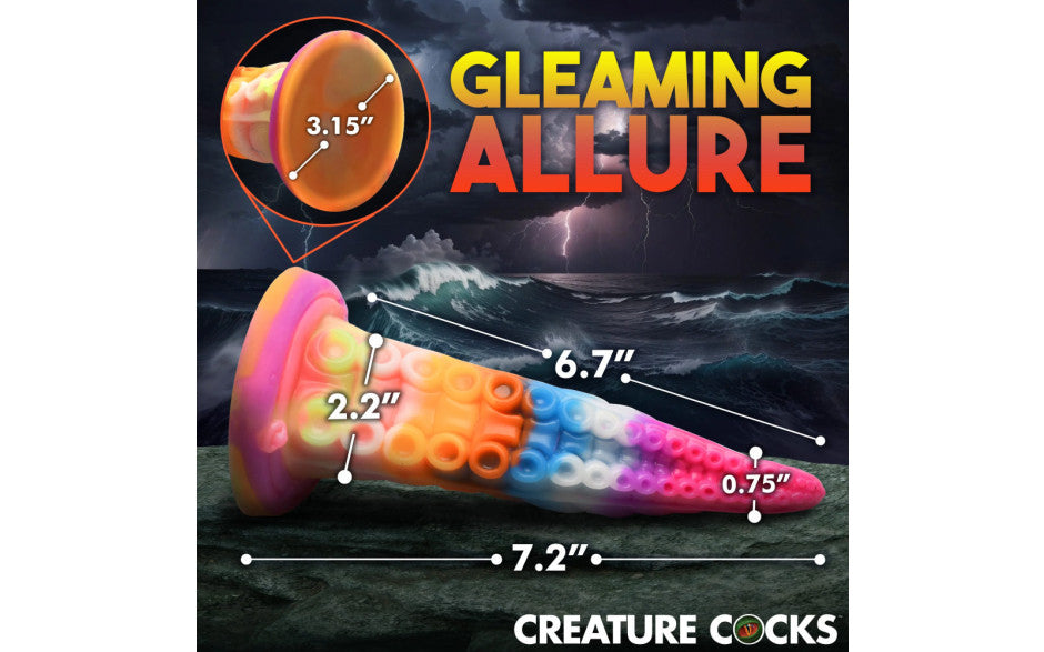 XR Brands Creature Cocks Luminoctopus GITD Tentacle Fantasy Dildo XR Brands