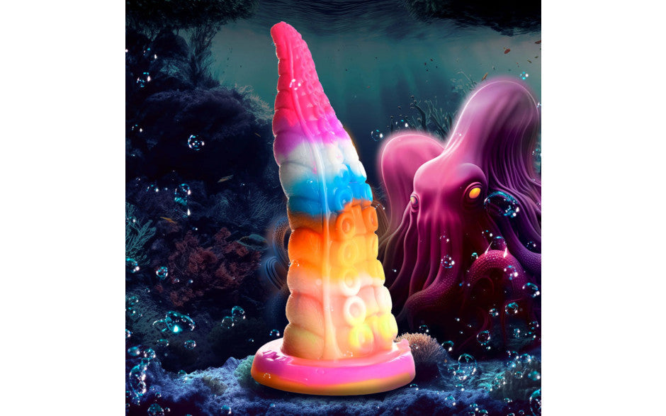 XR Brands Creature Cocks Luminoctopus GITD Tentacle Fantasy Dildo XR Brands