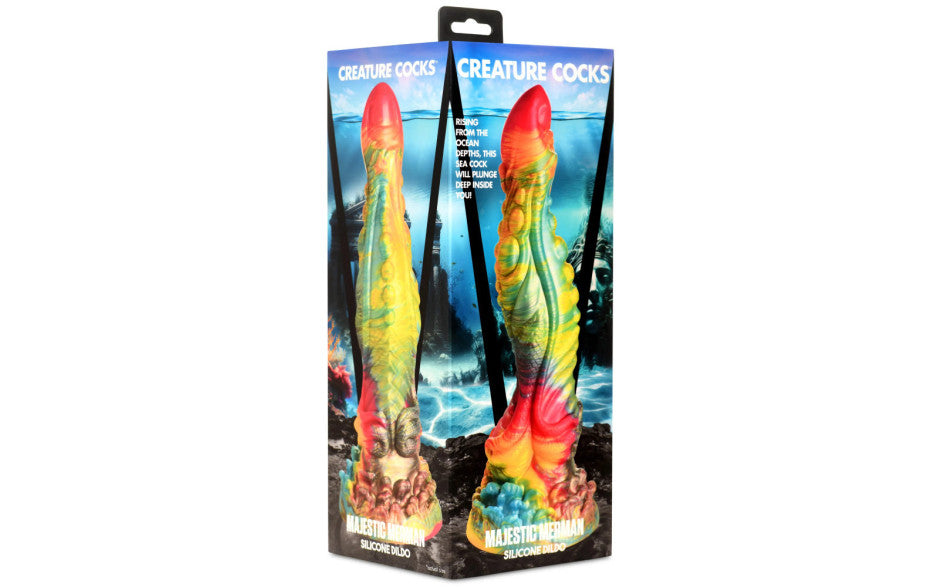 XR Brands Creature Cocks Majestic Merman Fantasy Silicone Dildo XR Brands