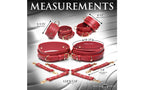 XR Brands Master Series Crimson Captive Thigh Wrist Ankle Hog Tie Restraints