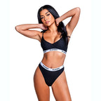 Playboy Lingerie Lifestyle Bunny 2 Piece Set Black L / XL