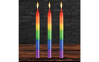 XR Brands Master Series Pride Candles Rainbow Drip Candle 3 Piece