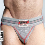 Oxballs Champ Vintage Male Jockstrap Gray Heather