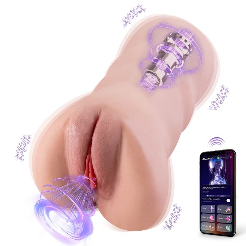 XISE Sora App Controlled Thrusting Vibrating Realistic Vaginal Masturbator