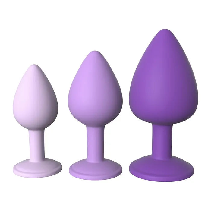 Pipedream Fantasy For Her Little Gems Trainer Set Butt Plugs With Jewel Bases Set Of 3 Sizes Secondary image