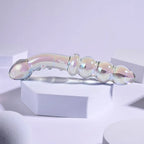 Playboy Pleasure JEWELS DOUBLE Glass Double Ended Dildo 17.1cm Clear Playboy Pleasure