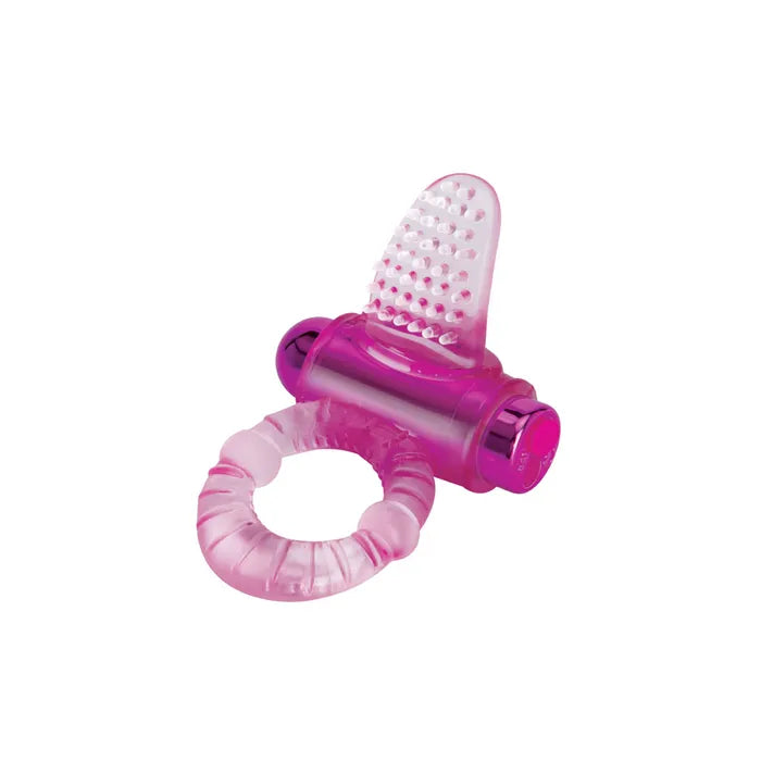 Bodywand Rechargeable Lick It Pleasure Ring USB Rechargeable Vibrating Cock Ring Pink Bodywand