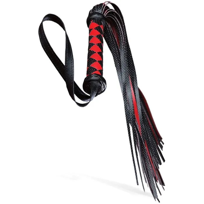 Adam & Eve Scarlet Couture Diamond Flogger Whip Red / Black Adam & Eve