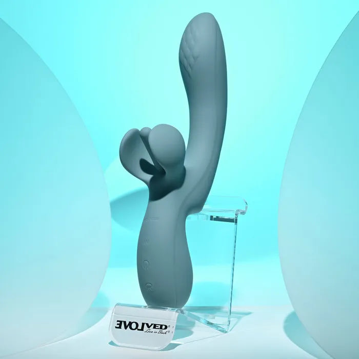 Evolved TAKE YOUR FLICK USB Rechargeable Vibrator With Flicking Clitoral Stimulator 24.1cm Evolved