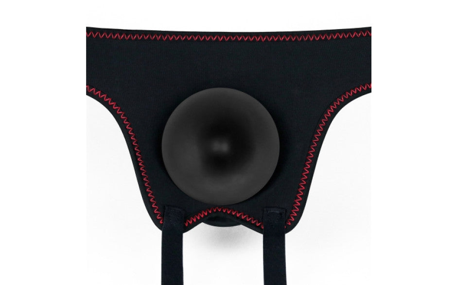 Lovetoy Easy Strap On Dildo Set Black 7.5 Inch