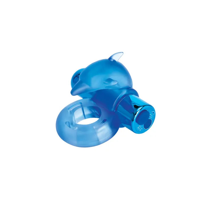 Bodywand Rechargeable Dancing Dolphin USB Rechargeable Vibrating Cock Ring Blue Secondary image
