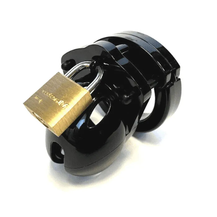 Mini-Me Black Chastity Cock Cage Kit Cock Cage Kit 1.25 Inch CB-X