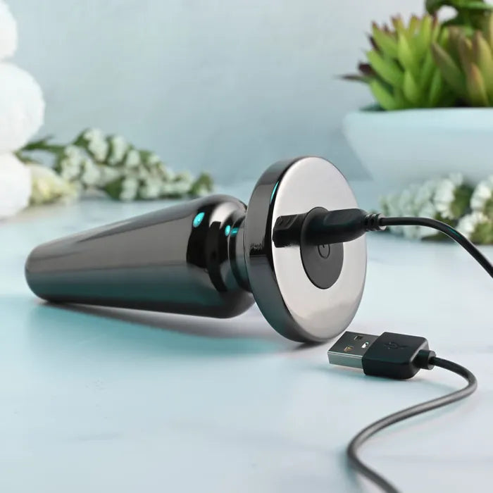 Evolved ADVANCED METAL PLUG USB Rechargeable Vibrating Butt Plug Evolved