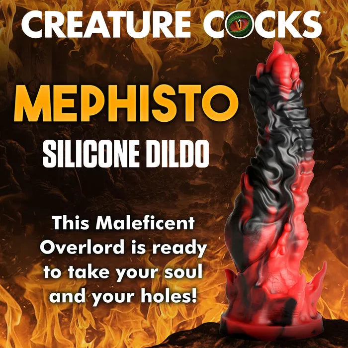 XR Brands Creature Cocks Mephisto Fantasy Dildo 18.5cm Red / Black XR Brands