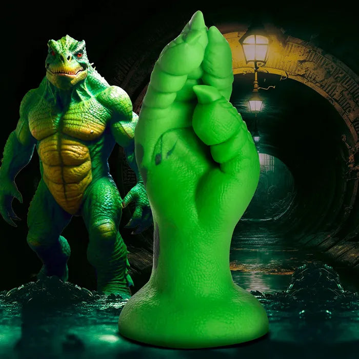XR Brands Creature Cocks Raptor Claw Fisting Fantasy Silicone Dildo 21.8cm Green Secondary image