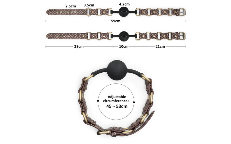 Lovetoy Rebellion Reign BDSM Play Ball Gag