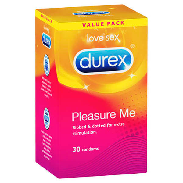 Durex Pleasure Me Ribbed & Studded Condoms 30 Pack Durex Main image