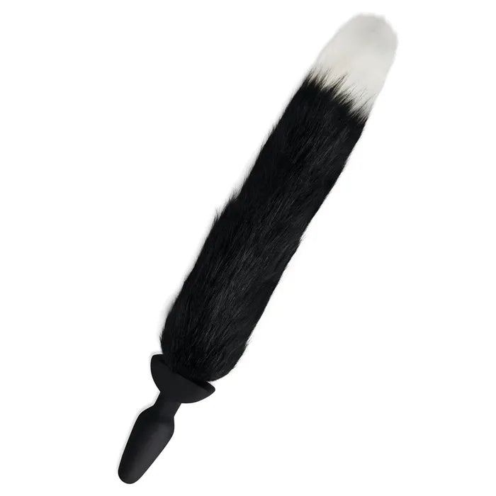 WhipSmart Furry Tales Silicone Foxtail Rechargeable Vibrating Butt Plug With Black Fox Tail & Remote Control Secondary image