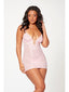 2 Pc Slim Fit Chemise And Thong Panty Set 11553 PINK M (H) Seven Til Midnight