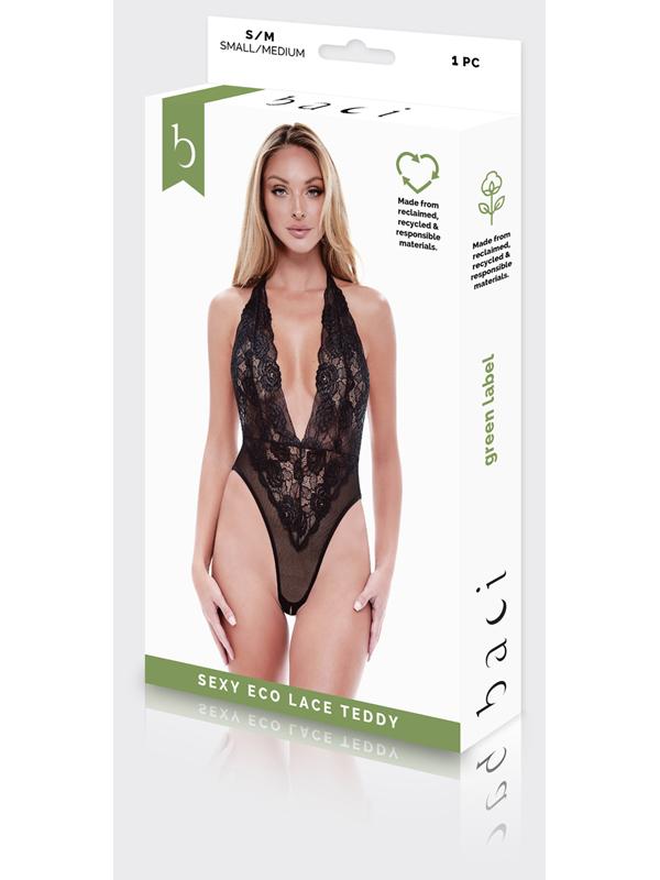 Sexy Eco Lace Teddy Black S/M Baci