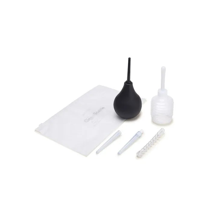 Xgen Products CleanScene 7 Piece Anal Douche Set With Flexible Tip Head 225ml Capacity With Free Travel Douche Included Xgen Products