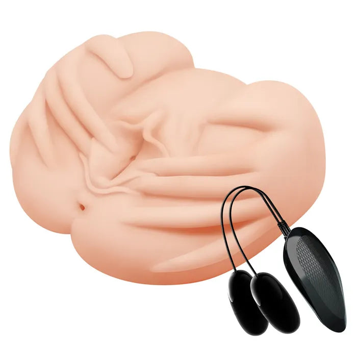 CRAZY BULL Vibrating Spread Torso Vibrating Spread Torso Masturbator Flesh Secondary image