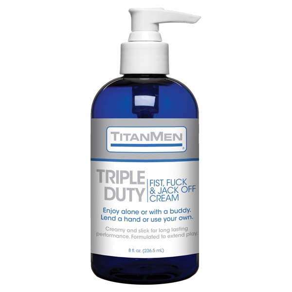 Doc Johnson TitanMen Triple Duty Fist Fuck & Jack Off Cream 237ml Pump Bottle Doc Johnson Main image