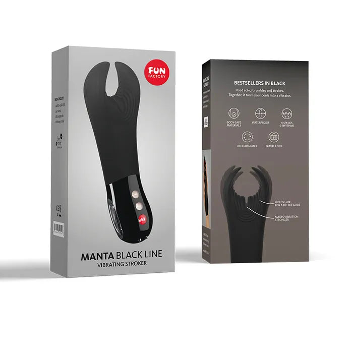 Fun Factory MANTA USB Rechargeable Mens & Couples Vibrator 18cm Fun Factory Main image