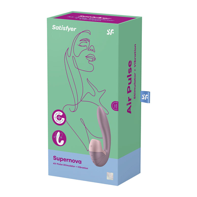 Satisfyer Supernova Old Rose USB Rechargeable Vibrator With Air Pulsation Satisfyer