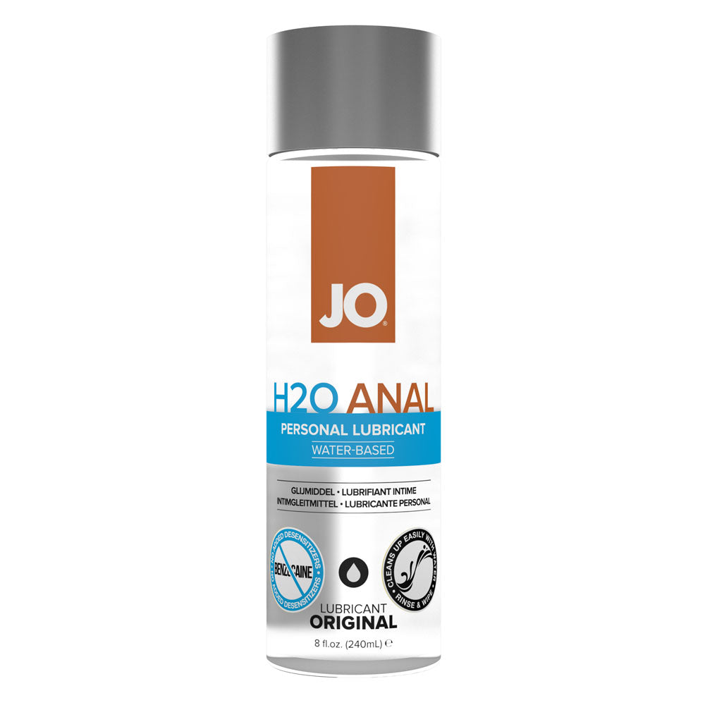 JO H2OWater Based Anal Lubricant 240ml Bottle