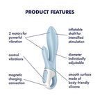 Satisfyer Air Pump Bunny 1 USB Rechargeable Inflatable Rabbit Vibrator Satisfyer
