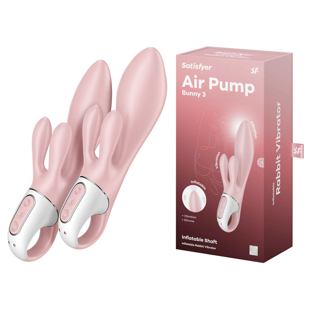 Satisfyer Air Pump Bunny 3 USB Rechargeable Inflatable Rabbit Vibrator Satisfyer Main image