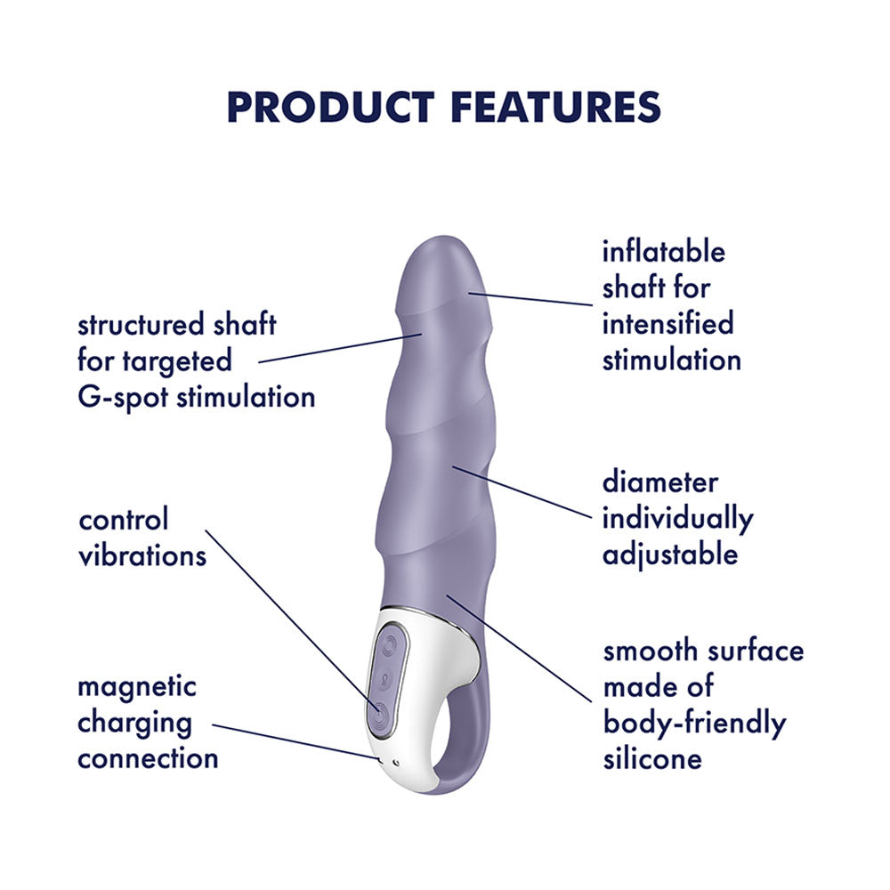 Satisfyer Air Pump Vibrator 1 USB Rechargeable Inflatable Vibrator Satisfyer