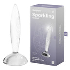 Satisfyer Sparkling Crystal Glass Butt Plug Clear Satisfyer