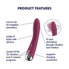 Satisfyer Spinning Vibe 1 USB Rechargeable Rotating Vibrator 17.8cm Satisfyer