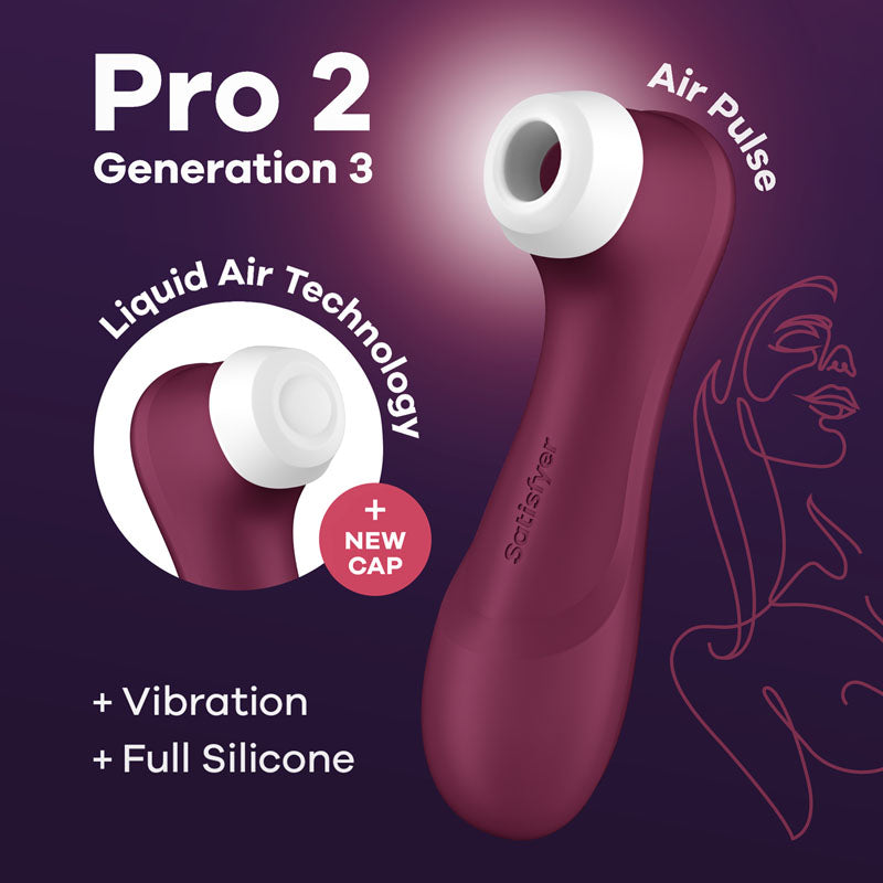 Satisfyer Pro 2 Generation 3 Touch Free USB Rechargeable Clitoral Stimulator Satisfyer