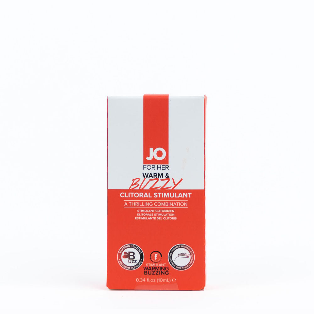 JO Warm & Buzzy Warming Clitoral Stimulation Gel 10ml Tube JO