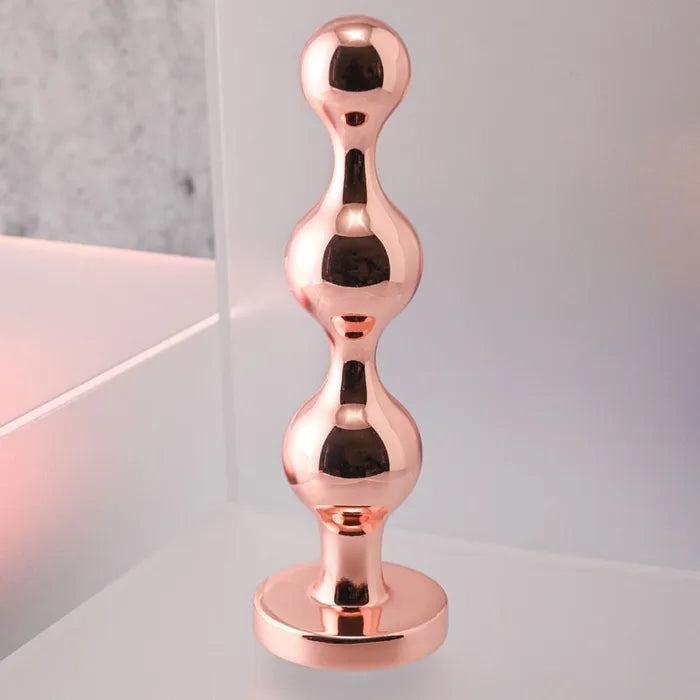 Gender X GOLD DIGGER Butt Plug With Black Gem Base Large Secondary image