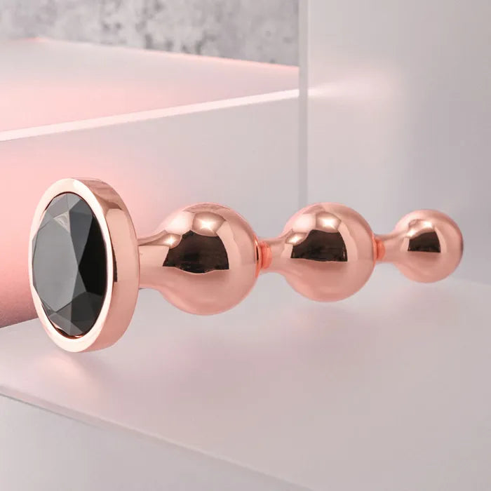 Gender X GOLD DIGGER Butt Plug With Black Gem Base Large Gender X