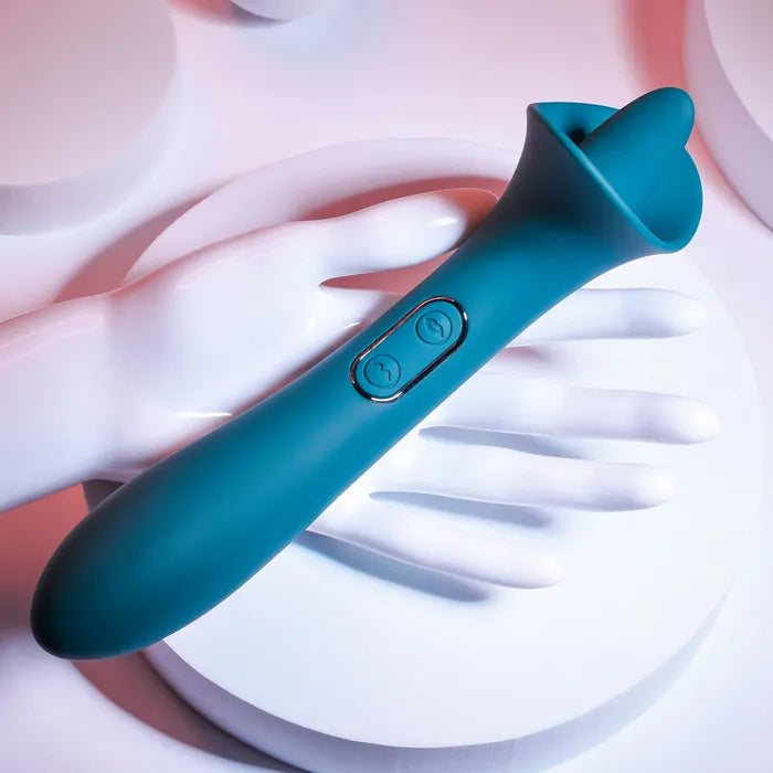 Playboy Pleasure TRUE INDULGENCE USB Rechargeable Vibrator With Flicking Tip 21.3cm Playboy Pleasure