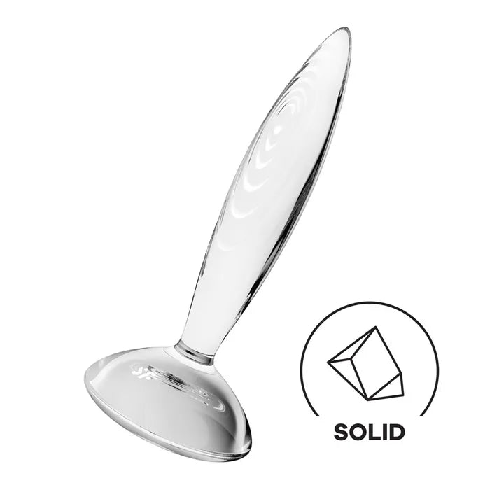 Satisfyer Sparkling Crystal Glass Butt Plug Clear Satisfyer