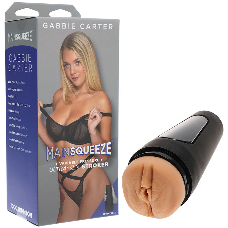 Doc Johnson Main Squeeze Gabbie Carter Vagina Stroker Flesh Doc Johnson