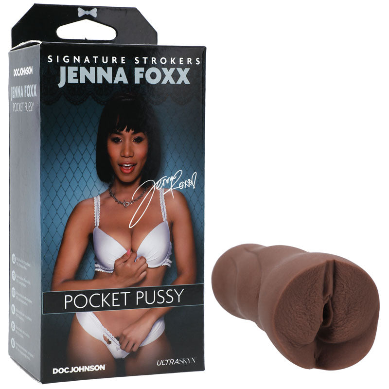 Doc Johnson Jenna Foxx UltraSkyn Pocket Pussy Vagina Stroker Brown Doc Johnson Main image