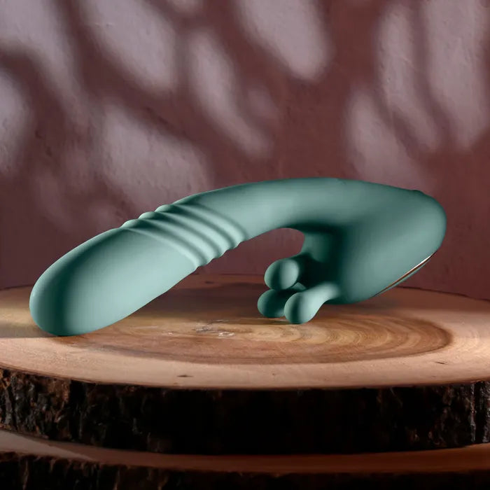 Evolved THRUST INTO ECSTASY USB Rechargeable Thrusting & Rotating Vibrator 21cm Evolved