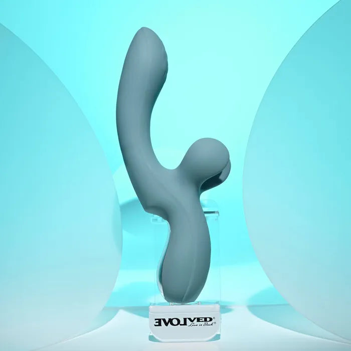 Evolved TAKE YOUR FLICK USB Rechargeable Vibrator With Flicking Clitoral Stimulator 24.1cm Evolved