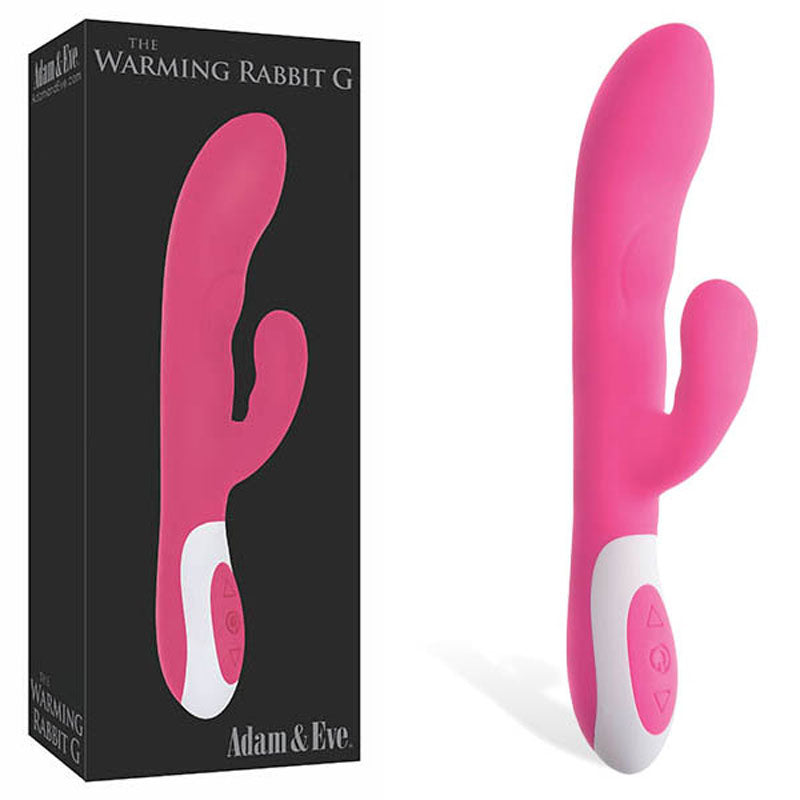 Adam & Eve The Warming Rabbit G USB Rechargeable Warming Rabbit Vibrator 8.5 Inch Adam & Eve Main image