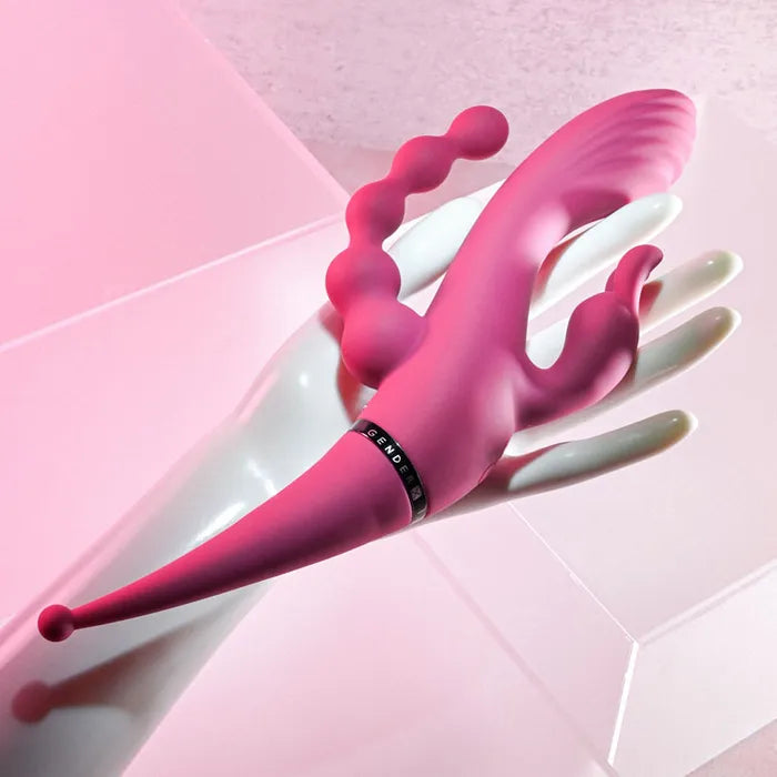 Gender X FOUR BY FOUR USB Rechargeable Multi Vibrator 27.5cm Gender X