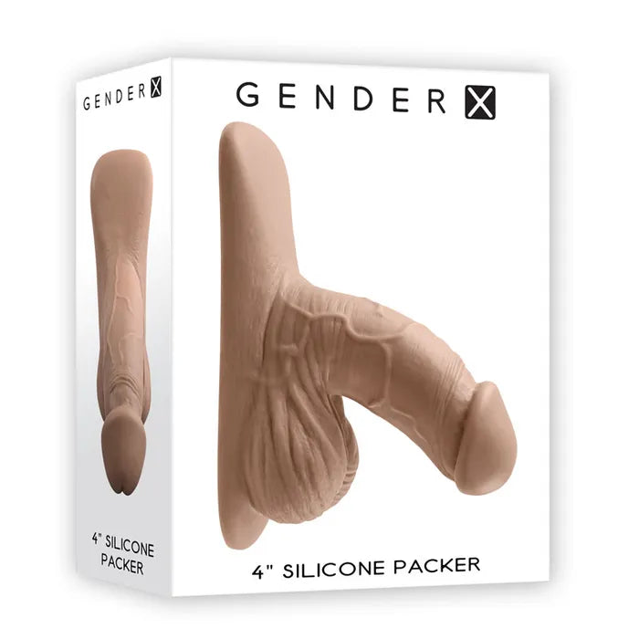 Gender X Silicone Medium Packer 4 Inch Tan Secondary image